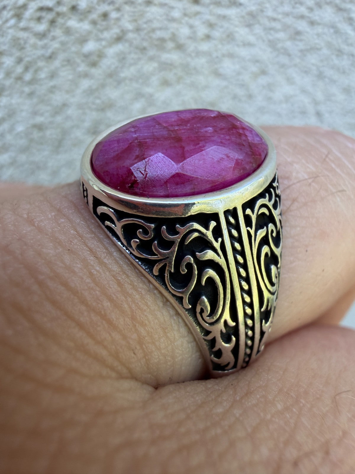 Columbian King Ring | 925 Silver Oxidized