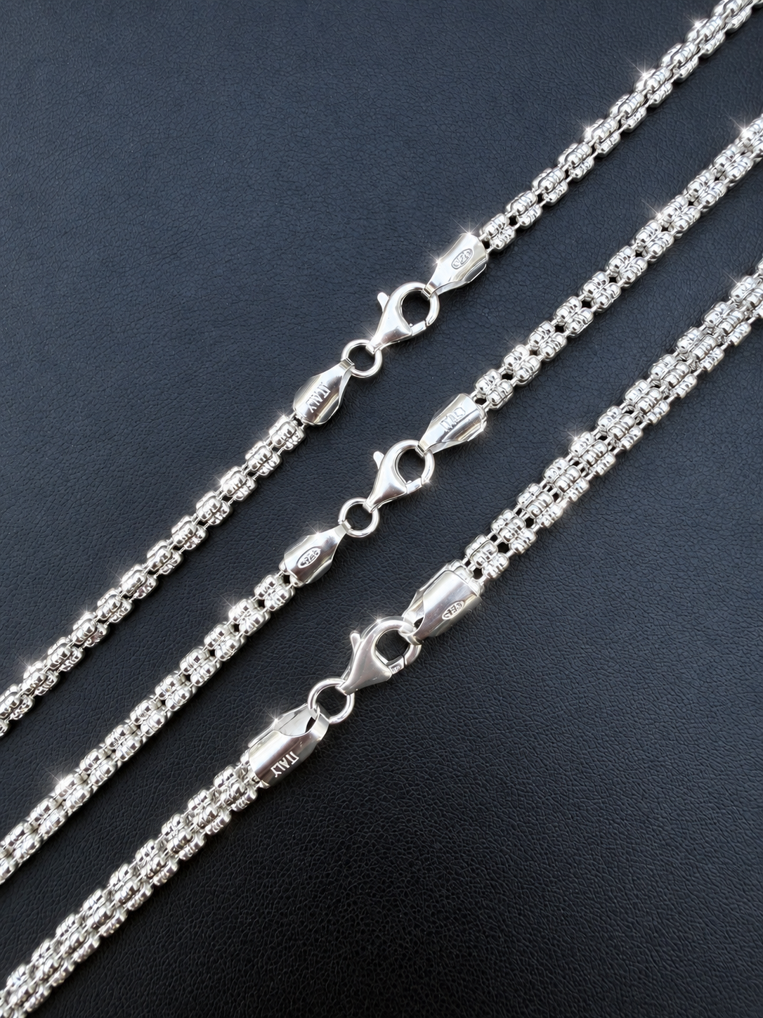 Ice Link Chain Necklace | 925 Sterling Silver