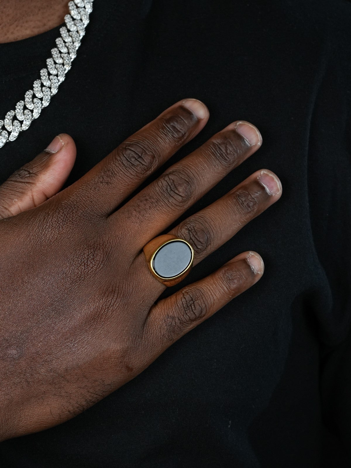 Shadow Boss Ring | 14k Gold Vermeil 925 Silver