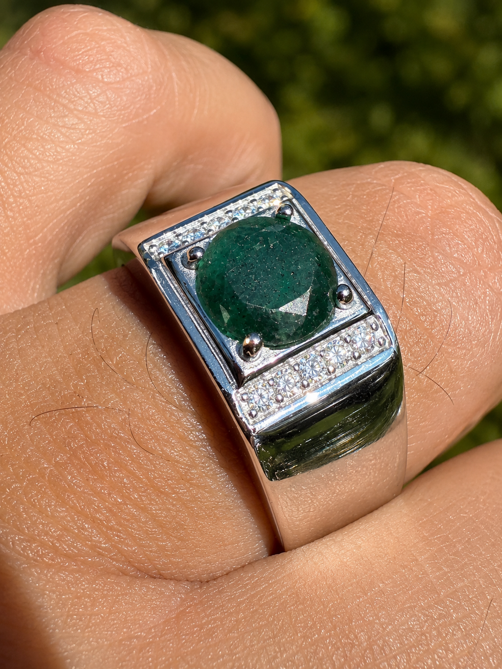 Moissanite Monarch Ring | 925 Silver