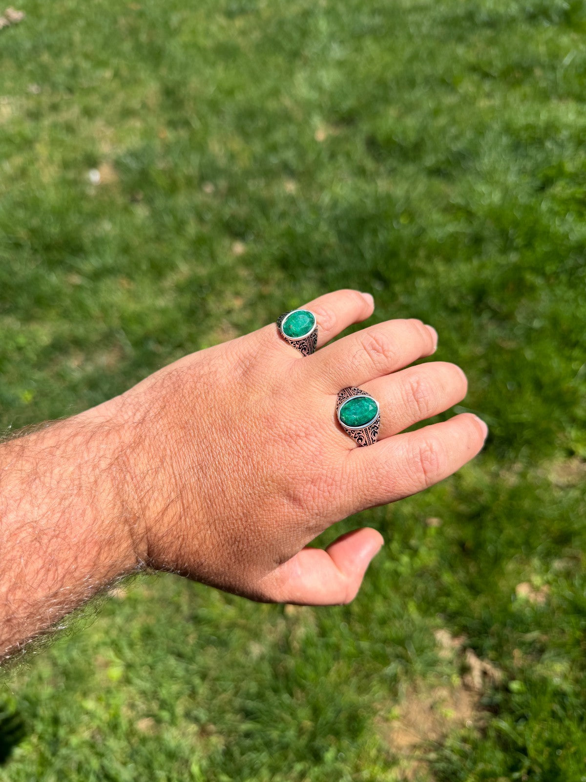 Columbian King Ring | 925 Silver Oxidized