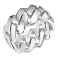 Classic 11.5mm Prong Miami Cuban Eternity Band Ring | 925 Silver