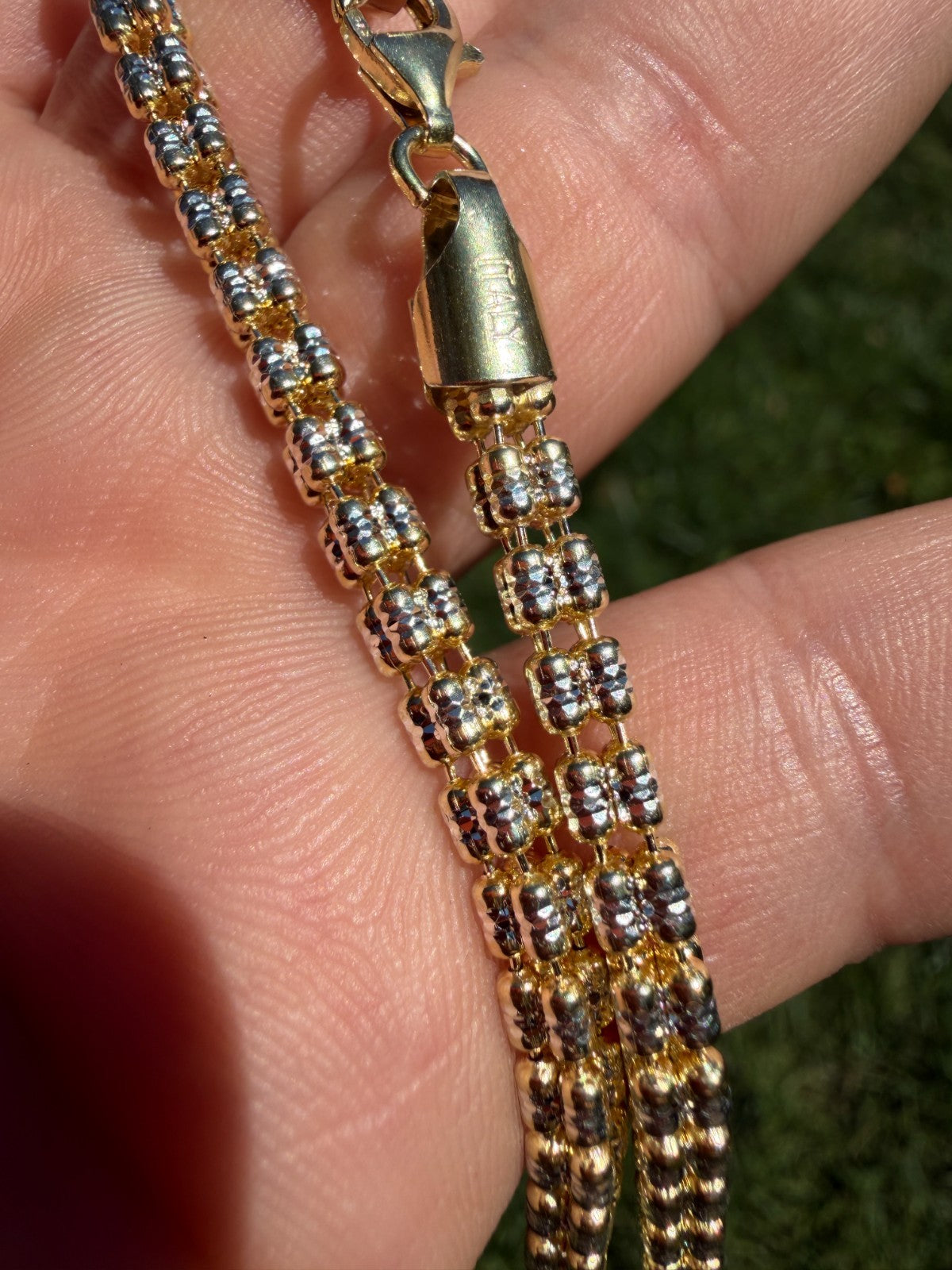Ice Link Chain Necklace | 14k Gold Vermeil 925 Sterling Silver