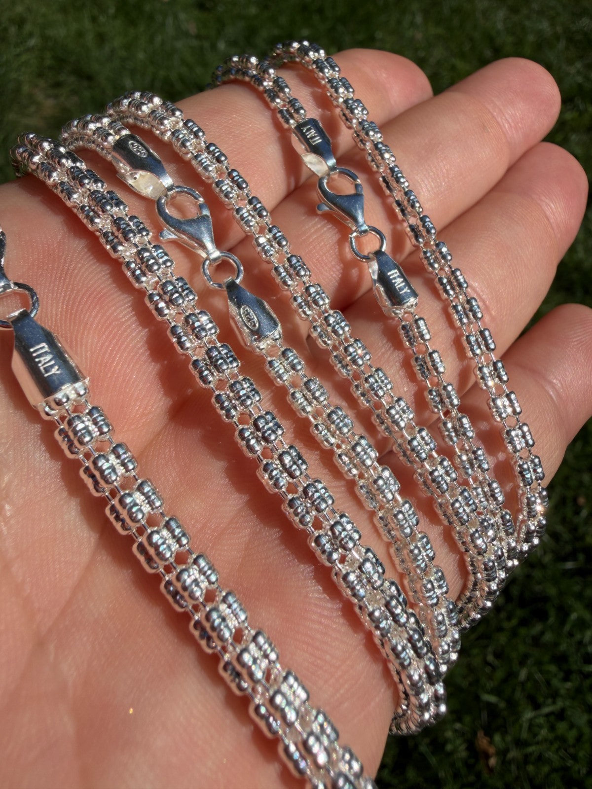 Ice Link Chain Necklace | 925 Sterling Silver