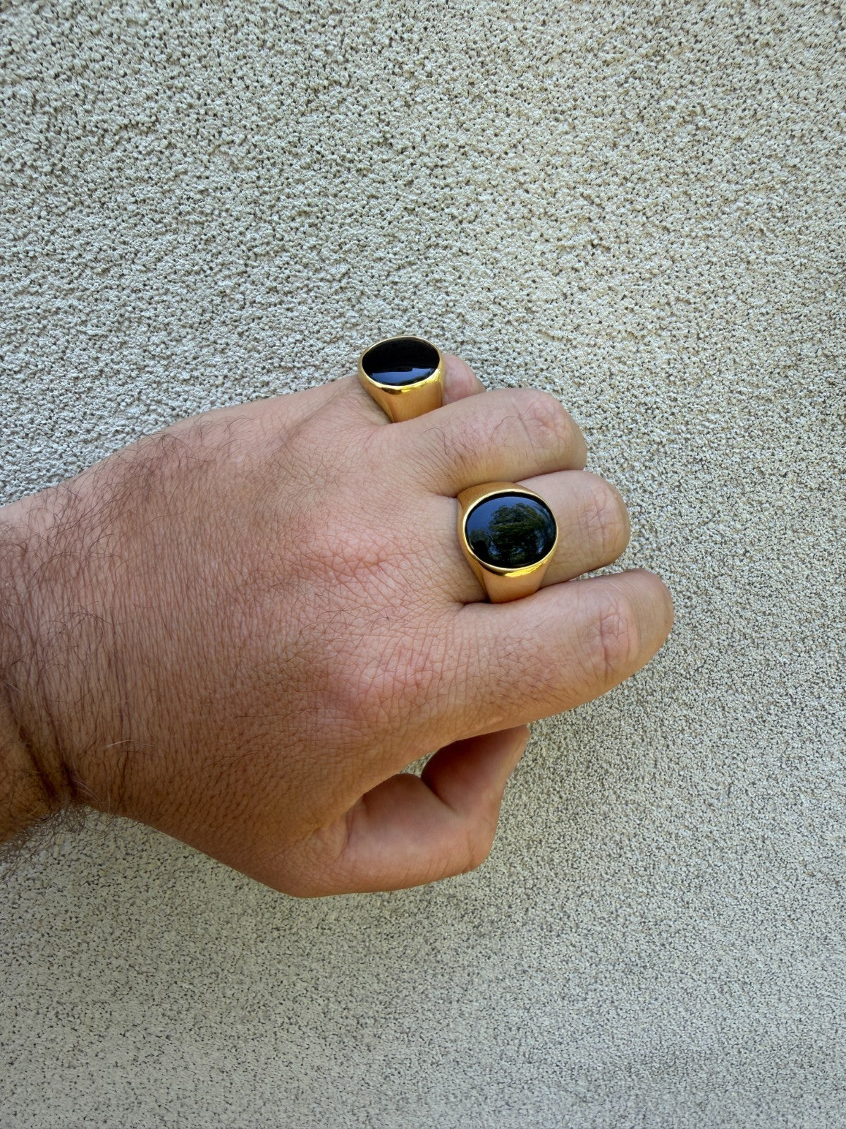 Shadow Boss Ring | 14k Gold Vermeil 925 Silver