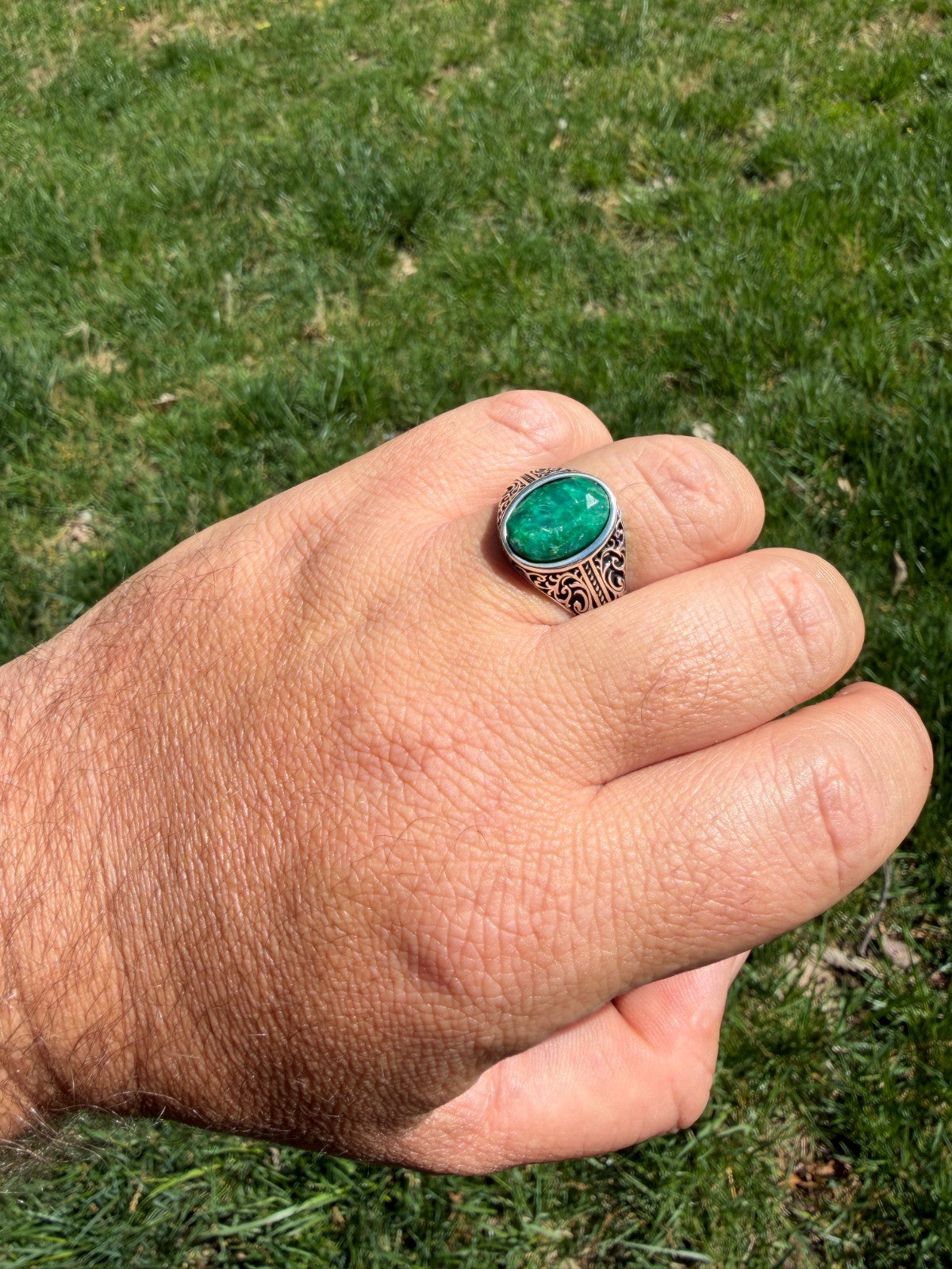 Columbian King Ring | 925 Silver Oxidized
