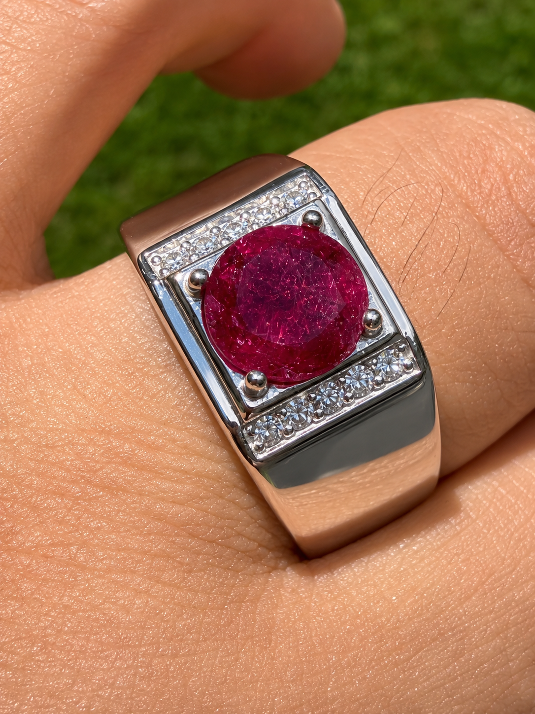 Moissanite Monarch Ring | 925 Silver