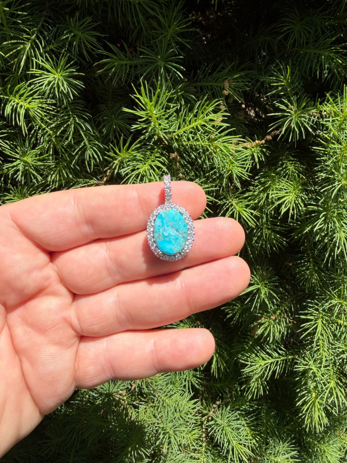 Moissanite Royalty Ocean Freeze Pendant | 925 Silver