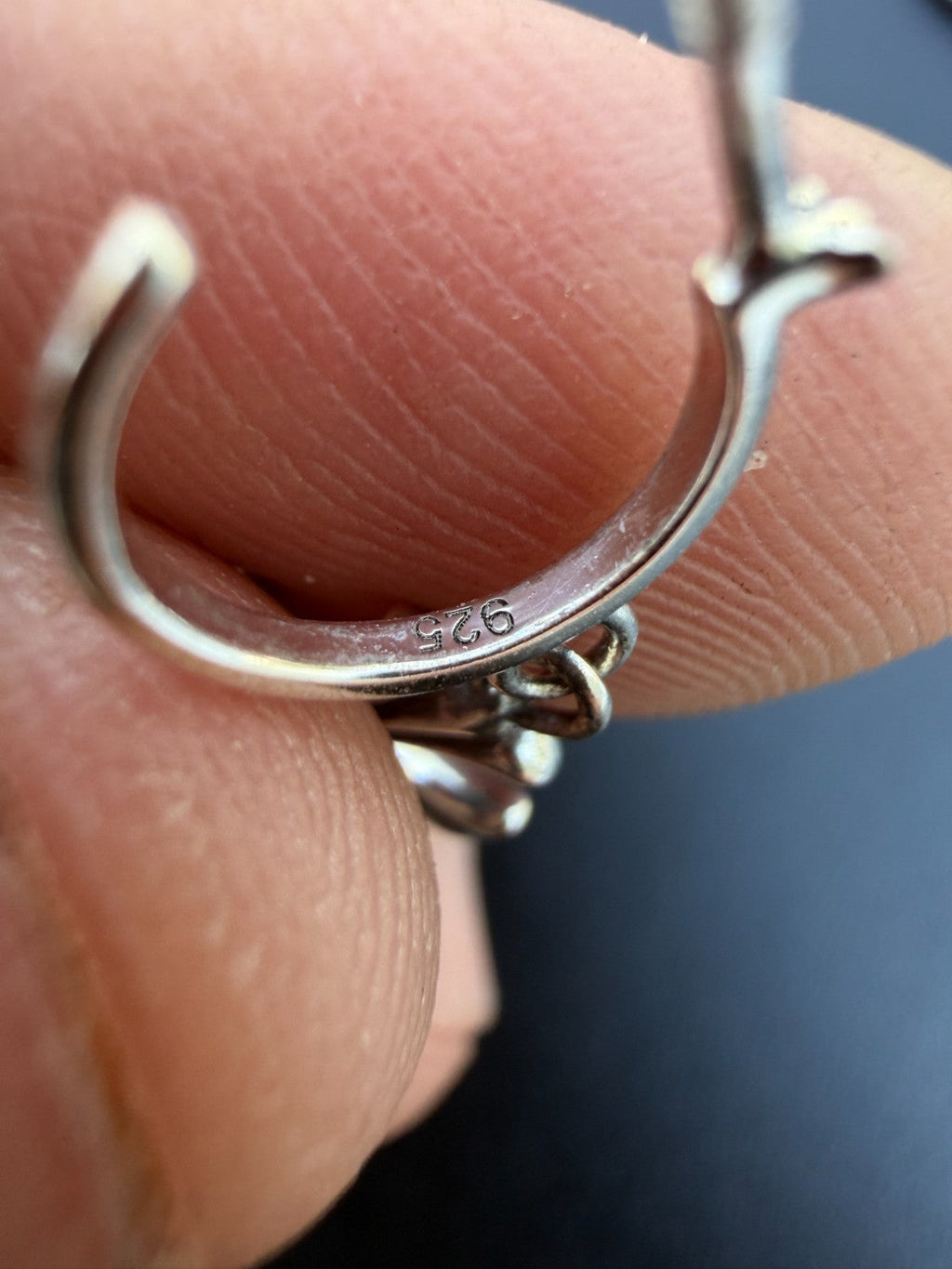 Hearts Of Chrome Huggie Hoops W. Dangle Cross Earrings | 925 Silver Oxidized