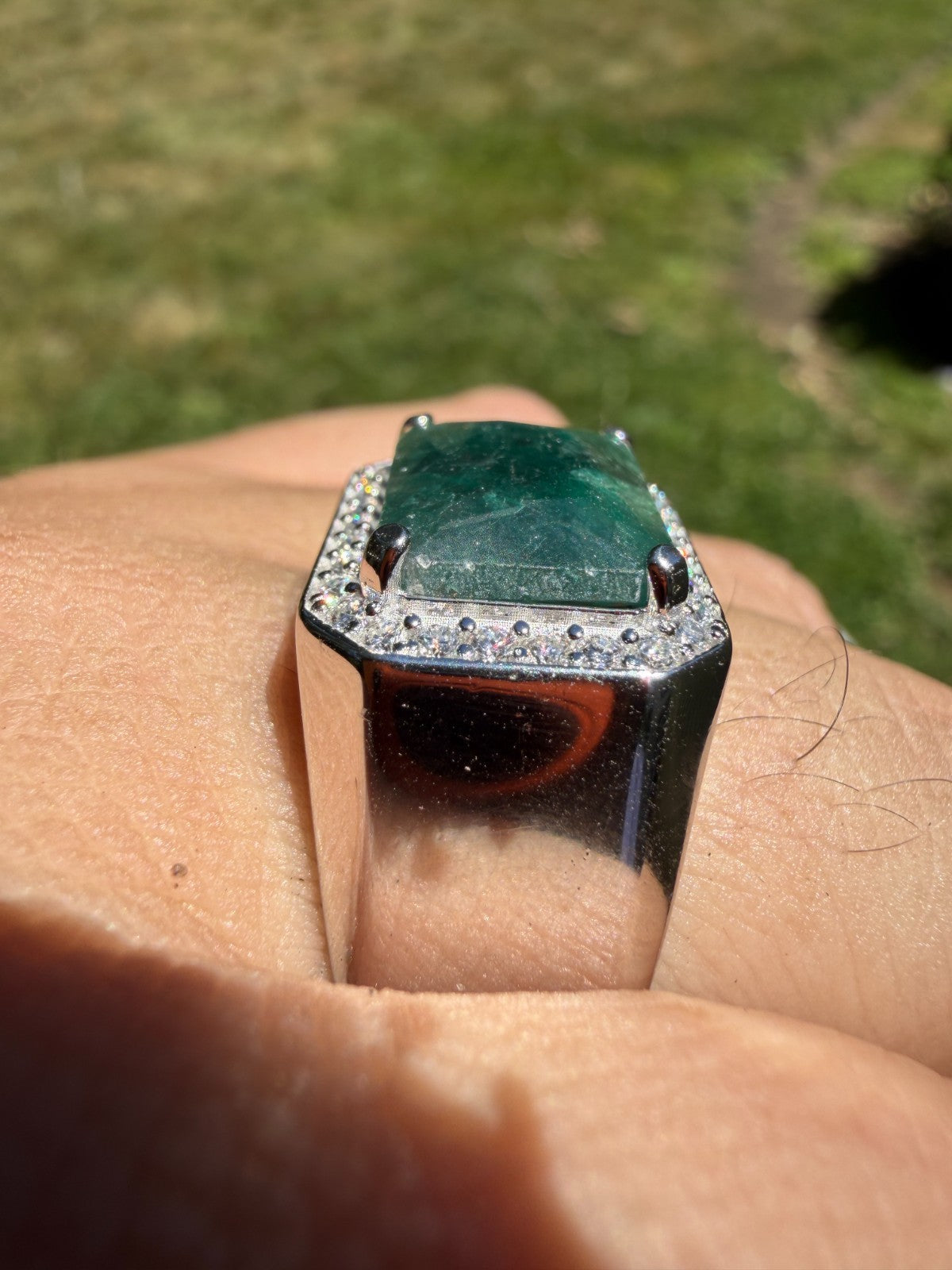 Moissanite Fortress Ring | 925 Silver