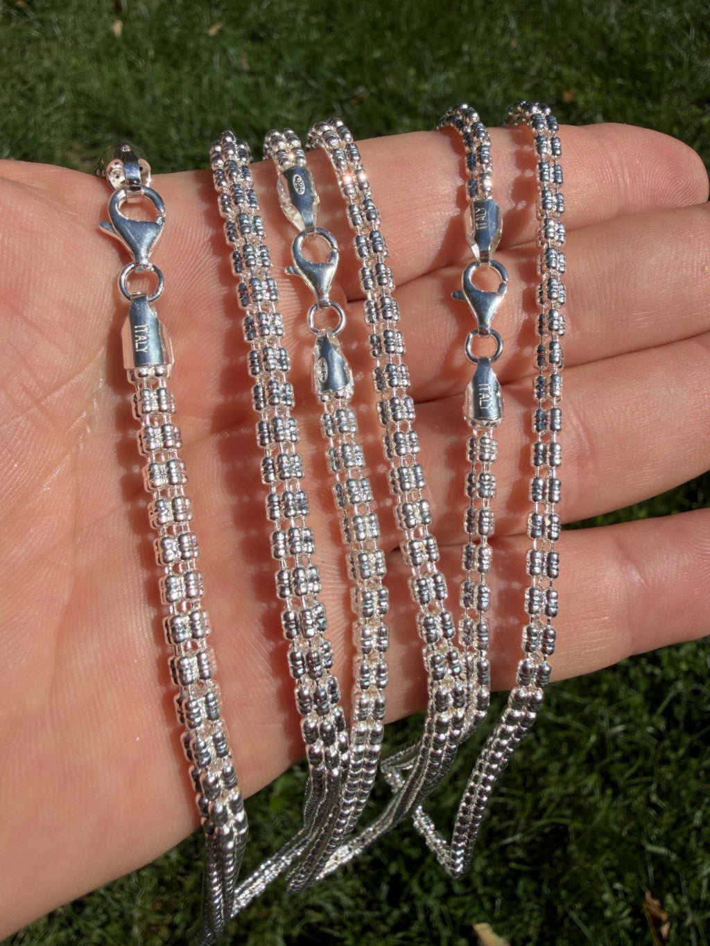 Ice Link Chain Necklace | 925 Sterling Silver
