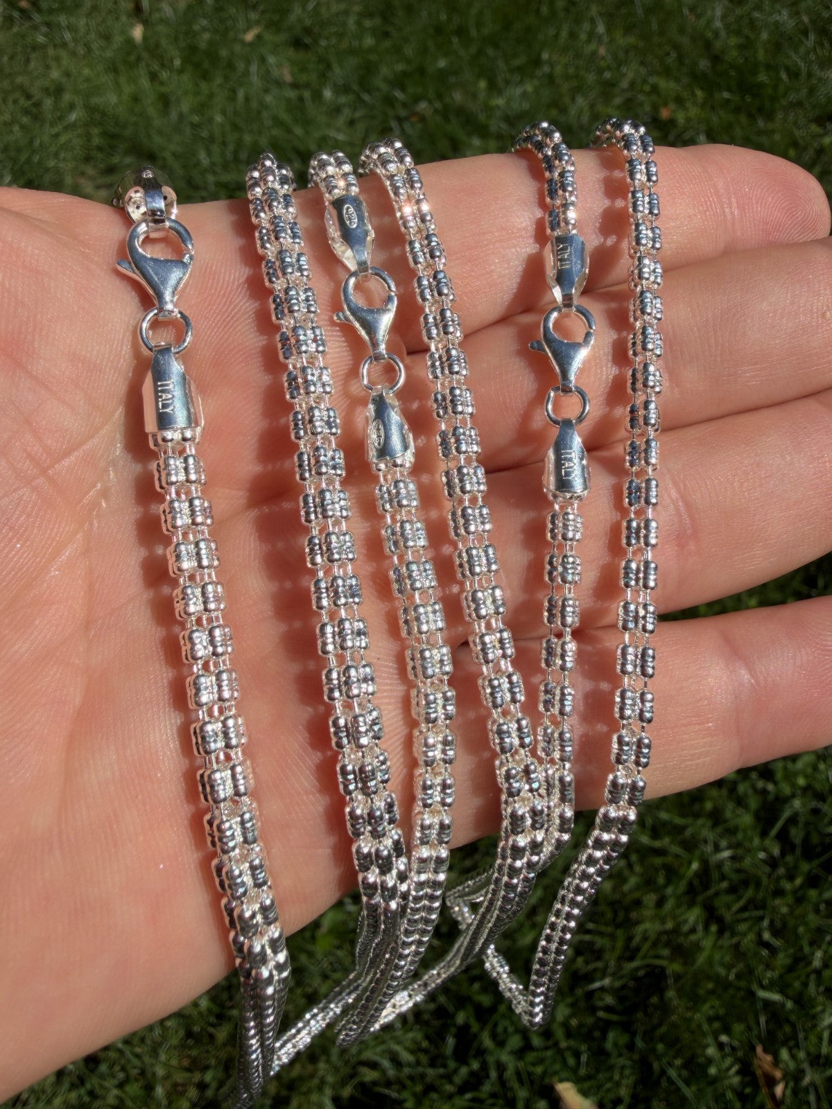 Ice Link Chain Necklace | 925 Sterling Silver