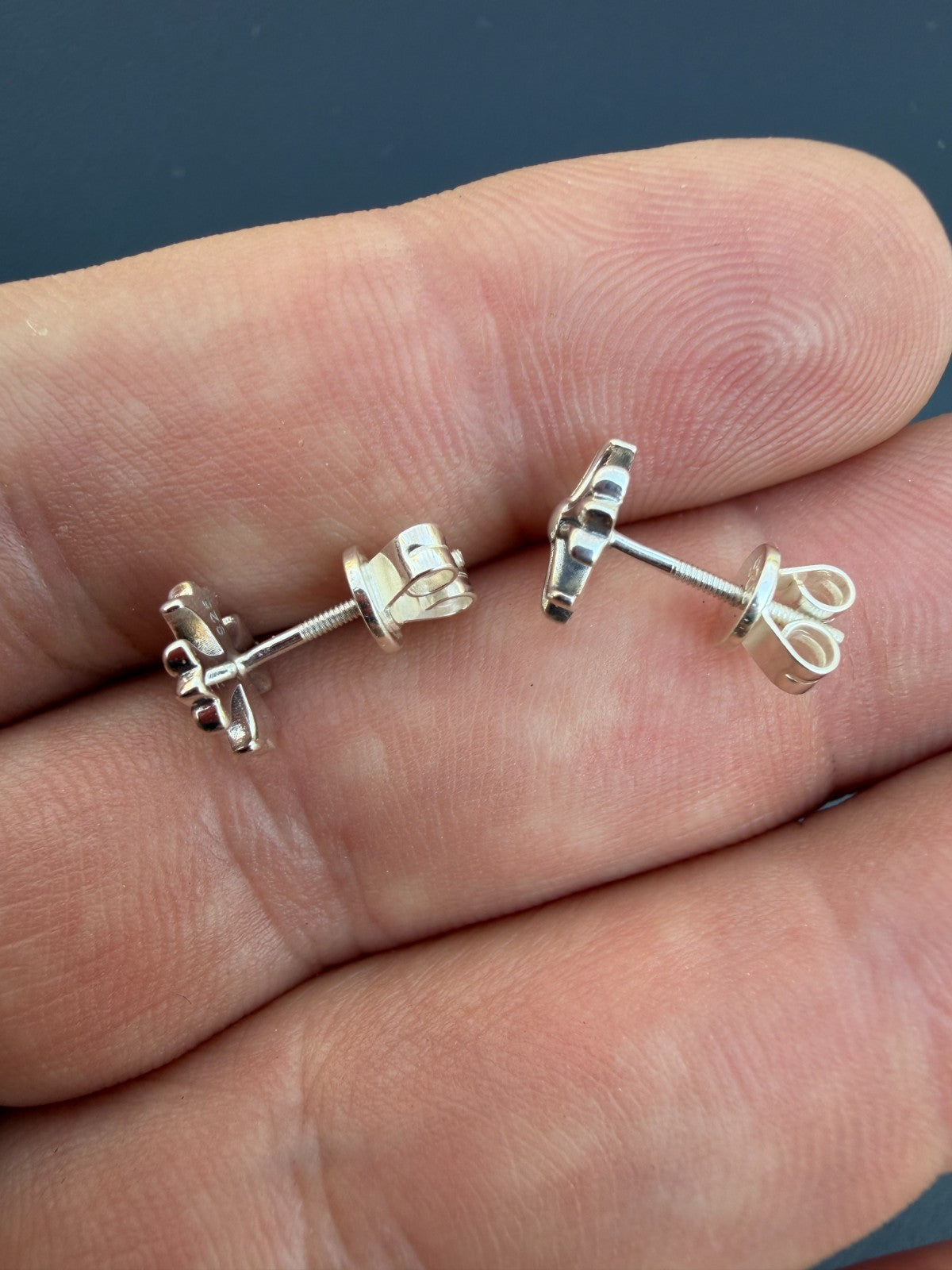 Hearts Of Chrome Cross Earrings | 925 Silver Oxidized