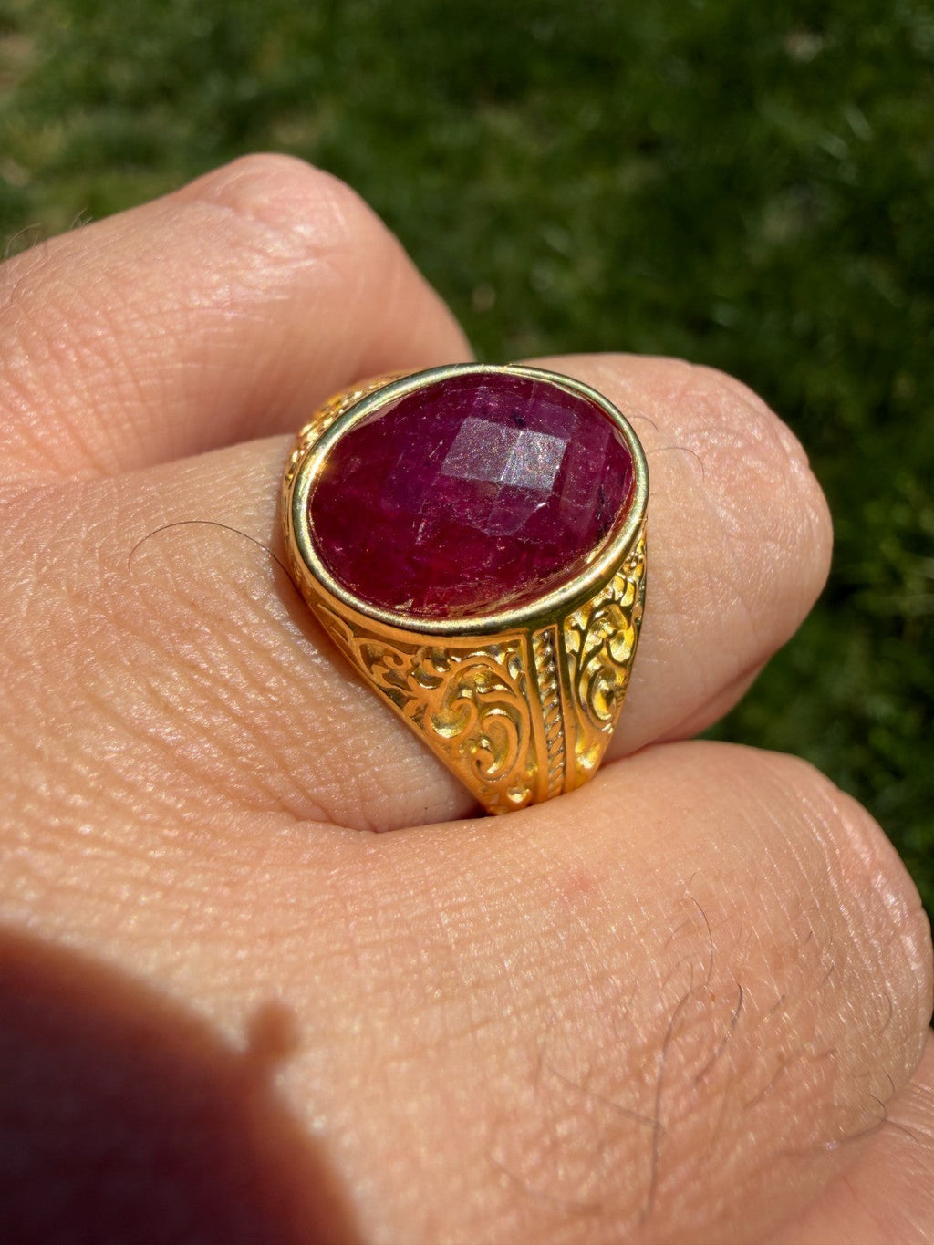 Columbian King Ring | 14k Gold Vermeil 925 Silver