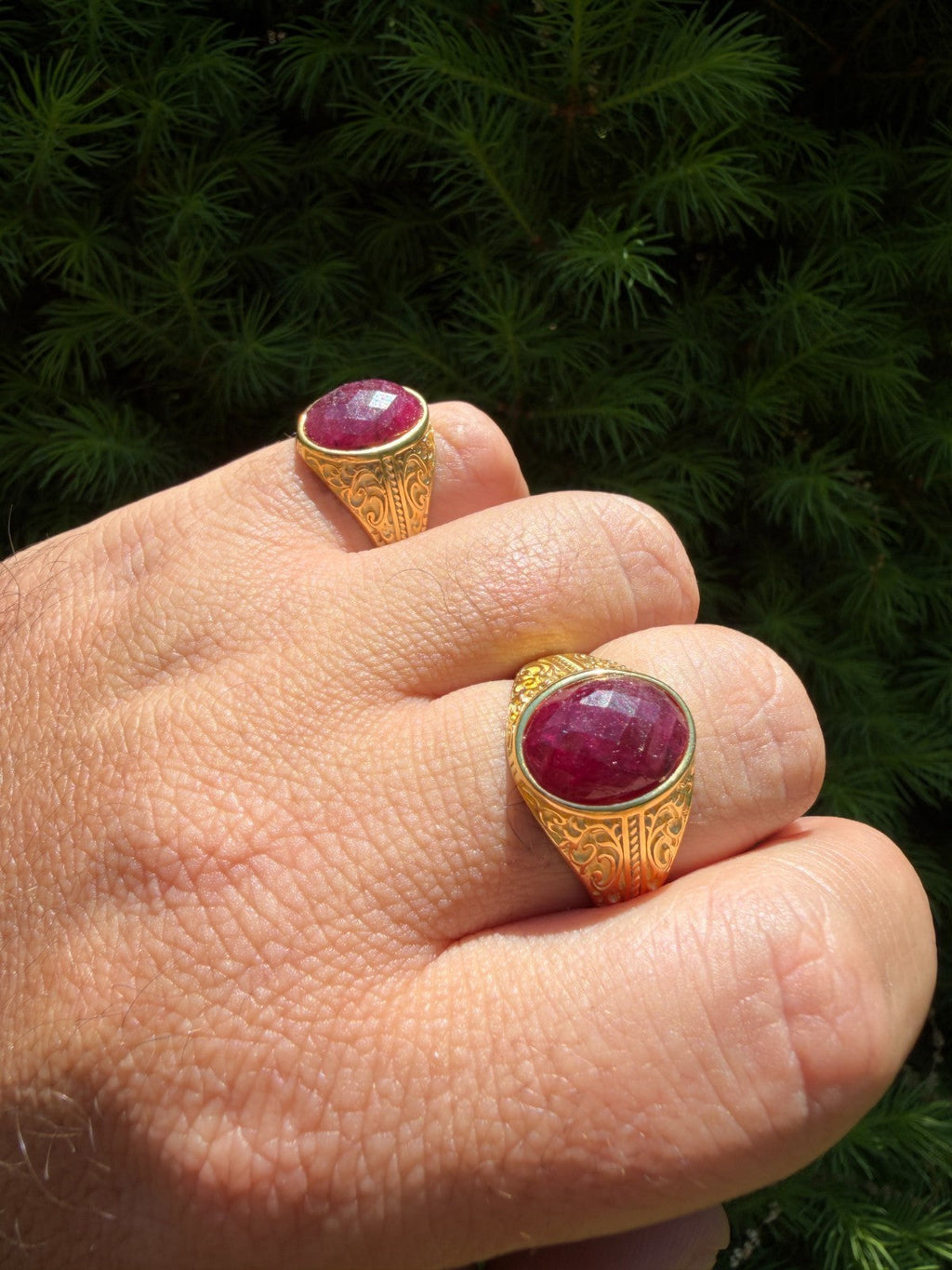 Columbian King Ring | 14k Gold Vermeil 925 Silver