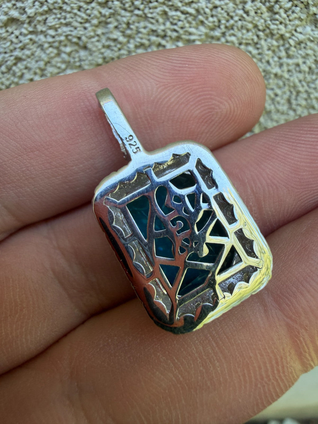 Moissanite Royalty Ocean Freeze Pendant | 925 Silver