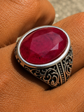 Columbian King Ring | 925 Silver Oxidized