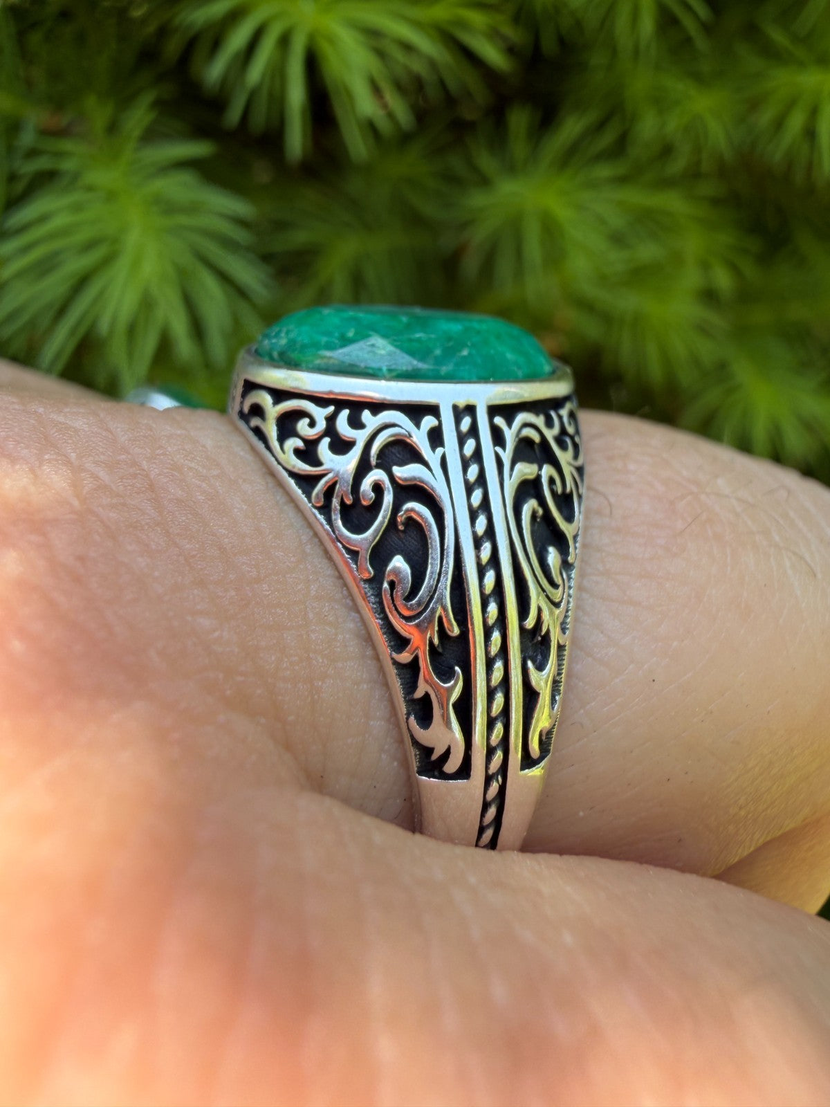 Columbian King Ring | 925 Silver Oxidized