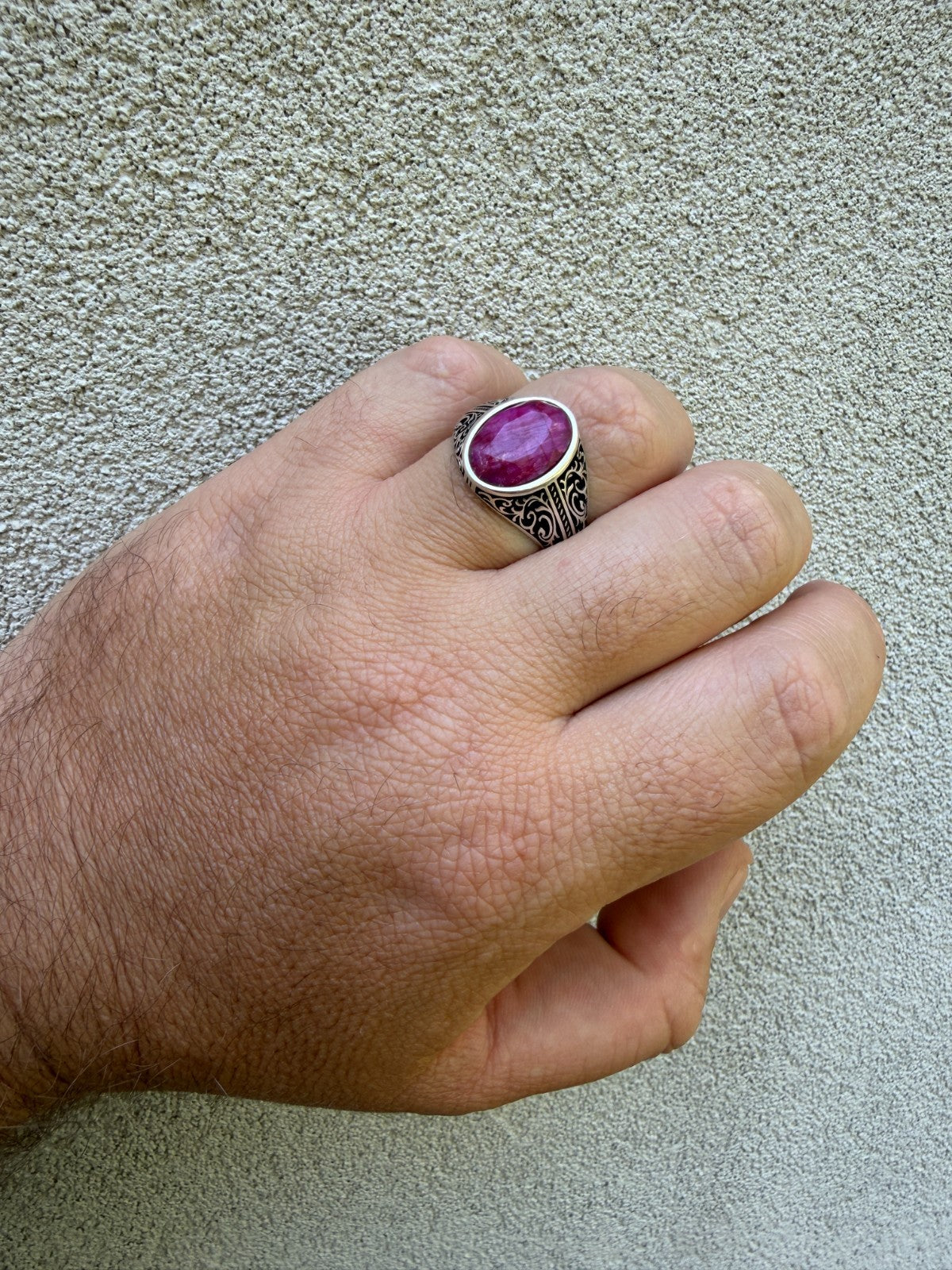 Columbian King Ring | 925 Silver Oxidized