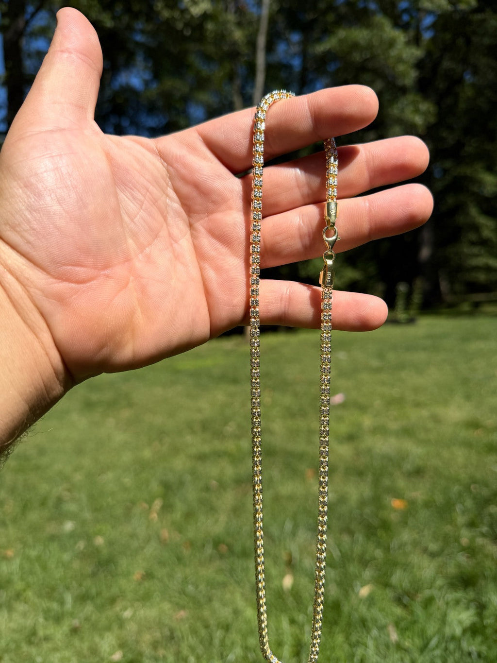 Ice Link Chain Necklace | 14k Gold Vermeil 925 Sterling Silver