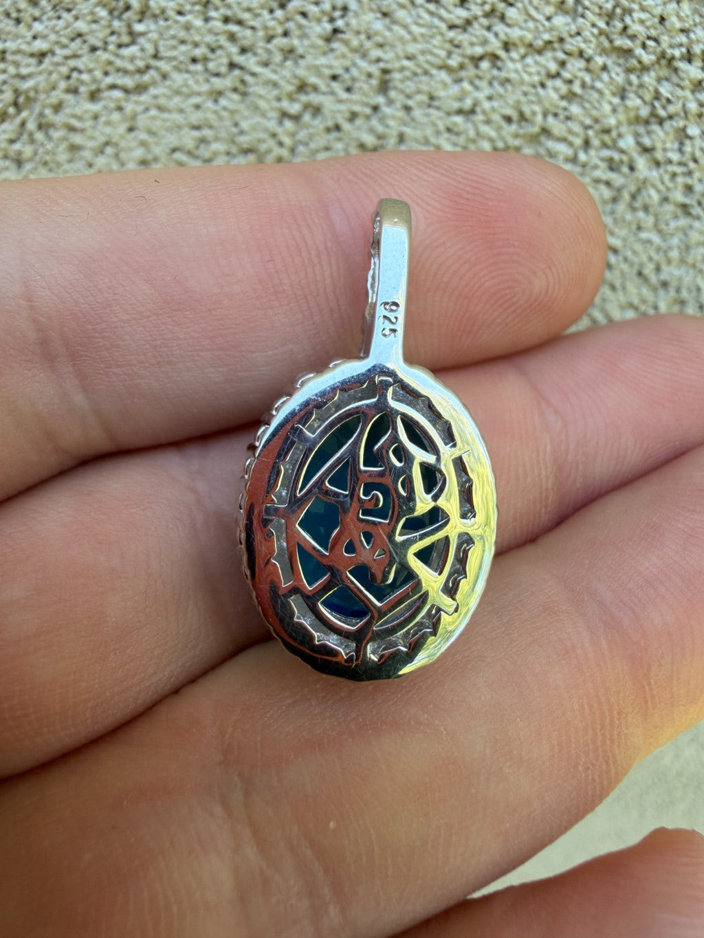 Moissanite Royalty Ocean Freeze Pendant | 925 Silver