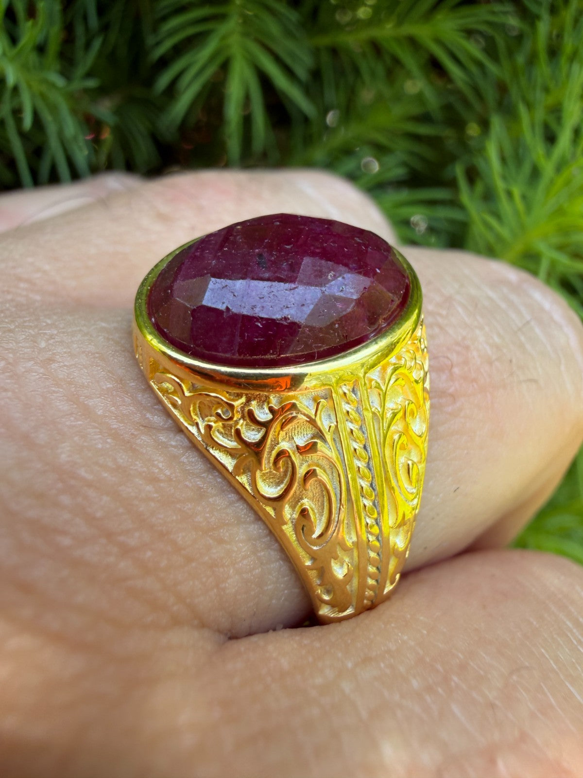 Columbian King Ring | 14k Gold Vermeil 925 Silver