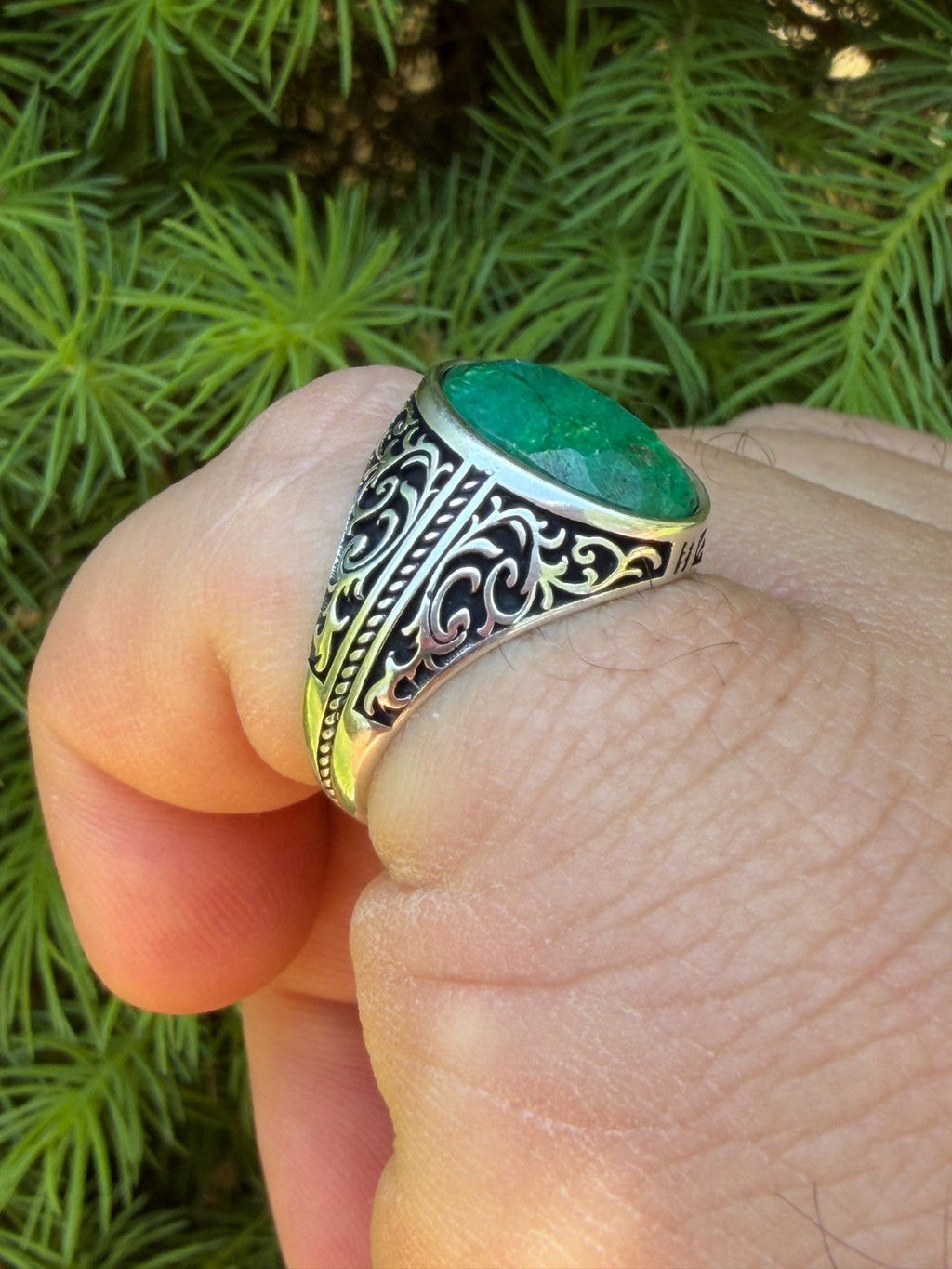 Columbian King Ring | 925 Silver Oxidized