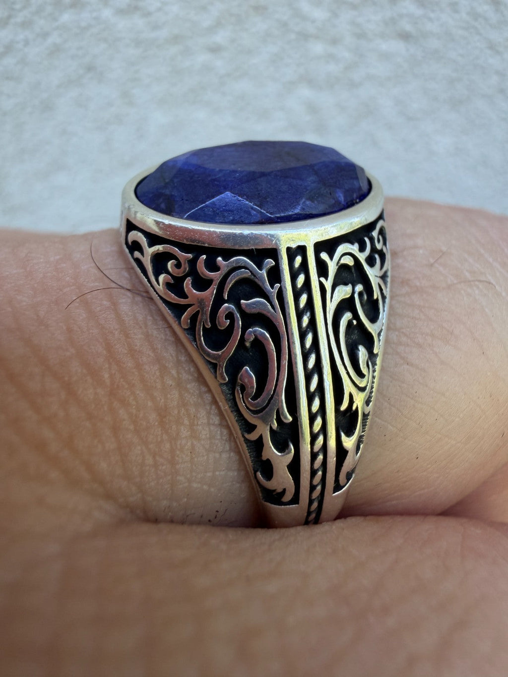 Columbian King Ring | 925 Silver Oxidized