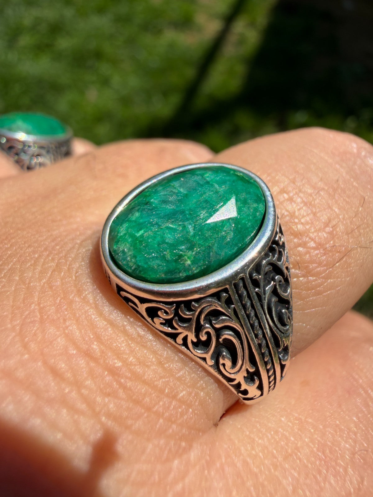 Columbian King Ring | 925 Silver Oxidized