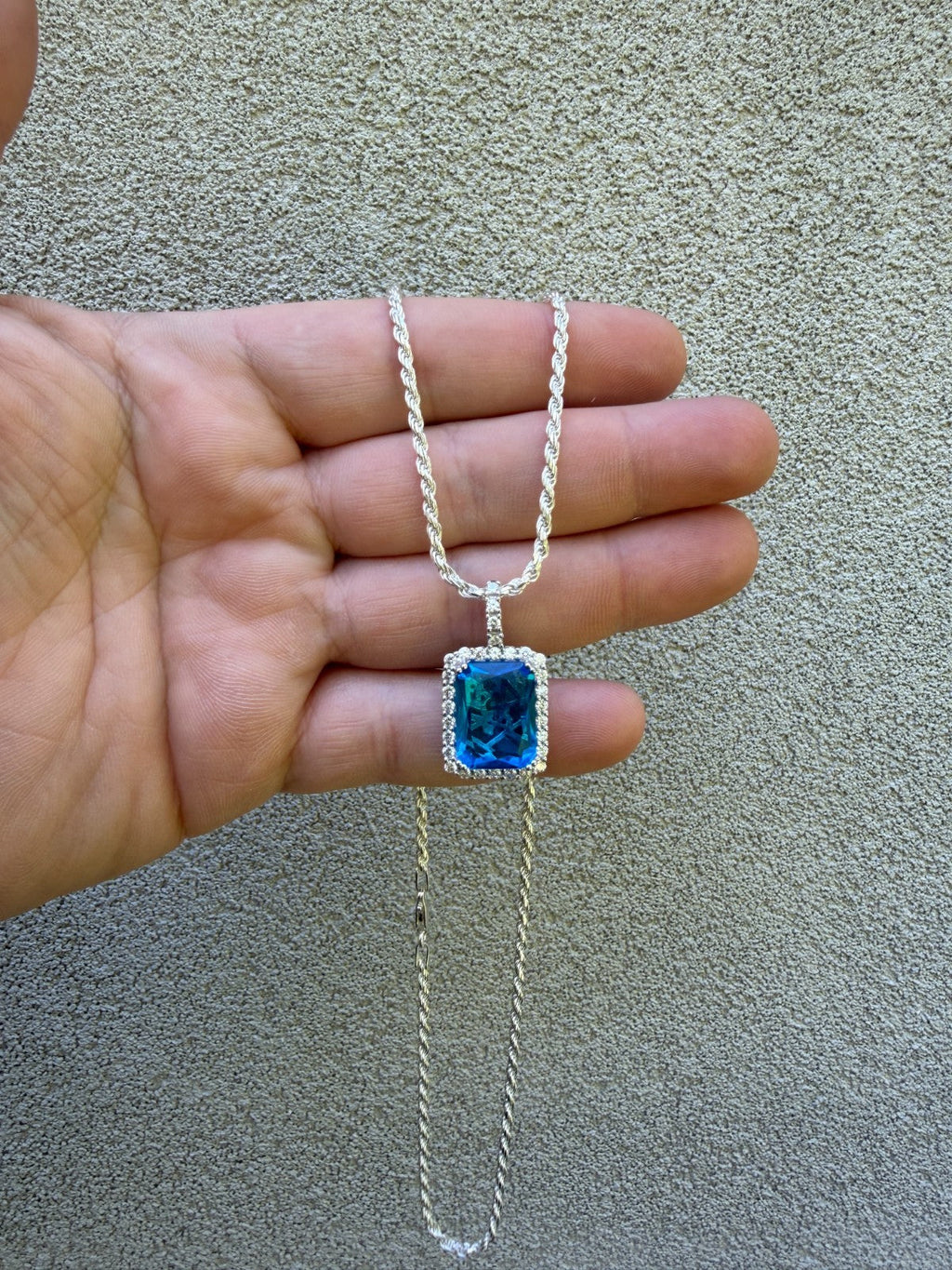 Moissanite Royalty Ocean Freeze Pendant | 925 Silver