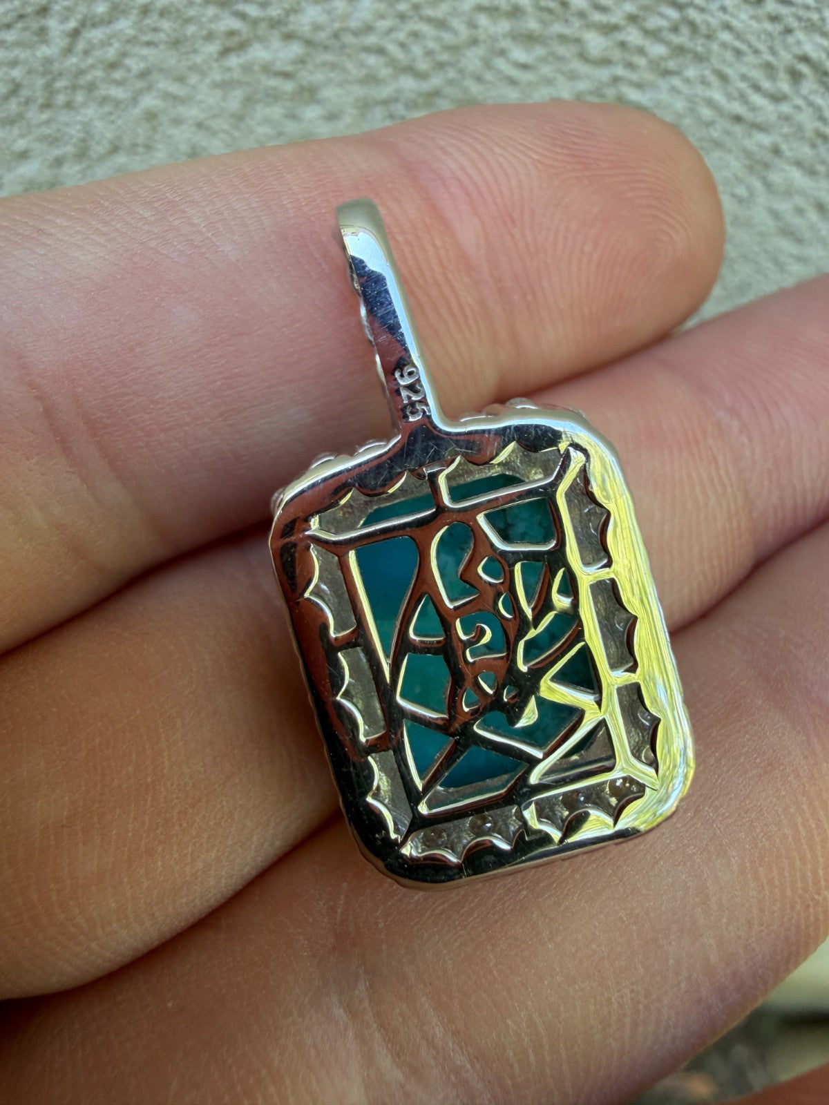 Moissanite Royalty Ocean Freeze Pendant | 925 Silver