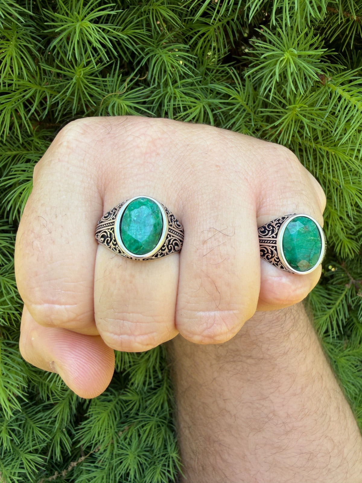 Columbian King Ring | 925 Silver Oxidized