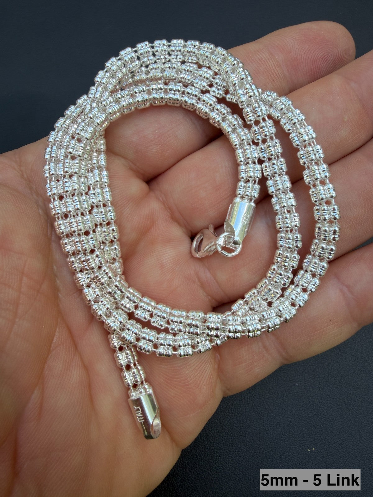 Ice Link Chain Necklace | 925 Sterling Silver