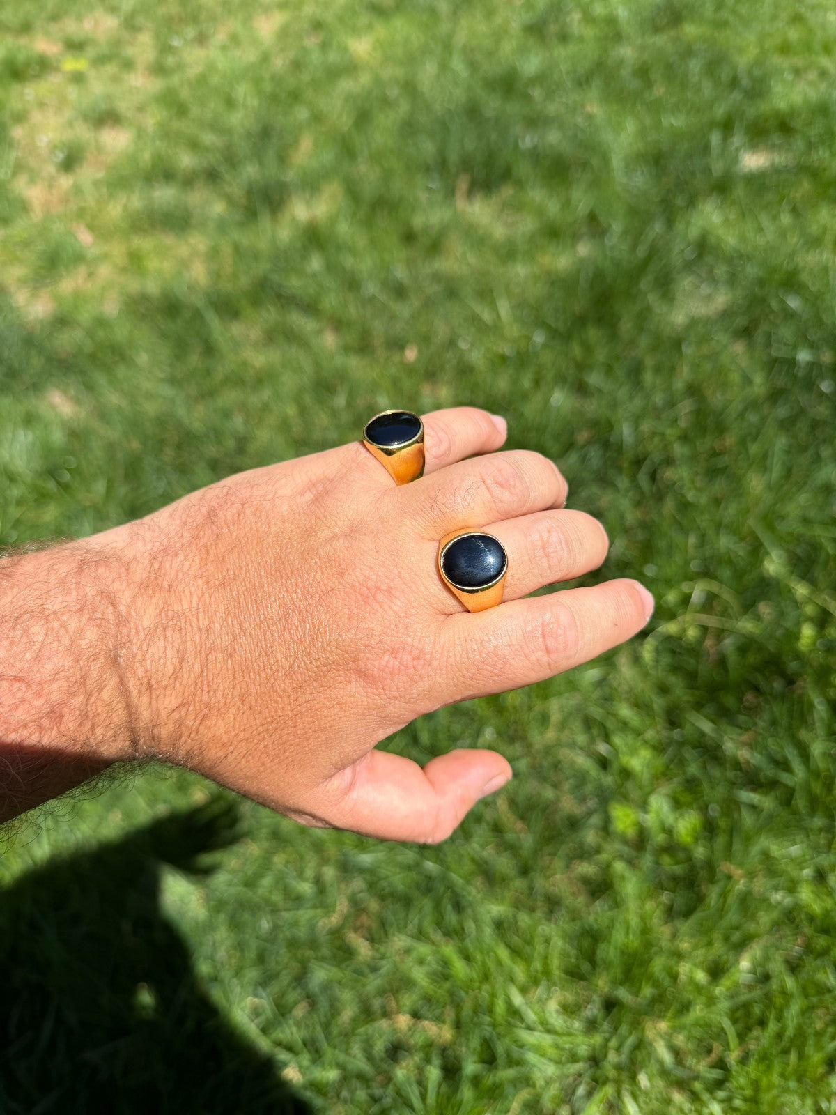 Shadow Boss Ring | 14k Gold Vermeil 925 Silver