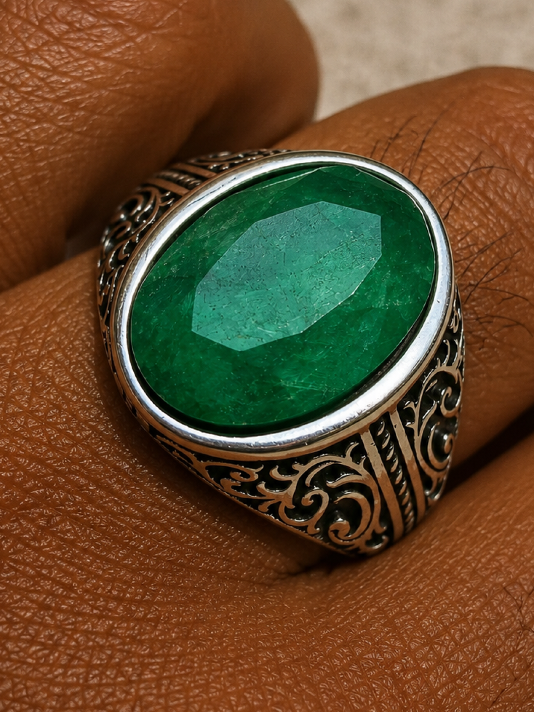 Columbian King Ring | 925 Silver Oxidized