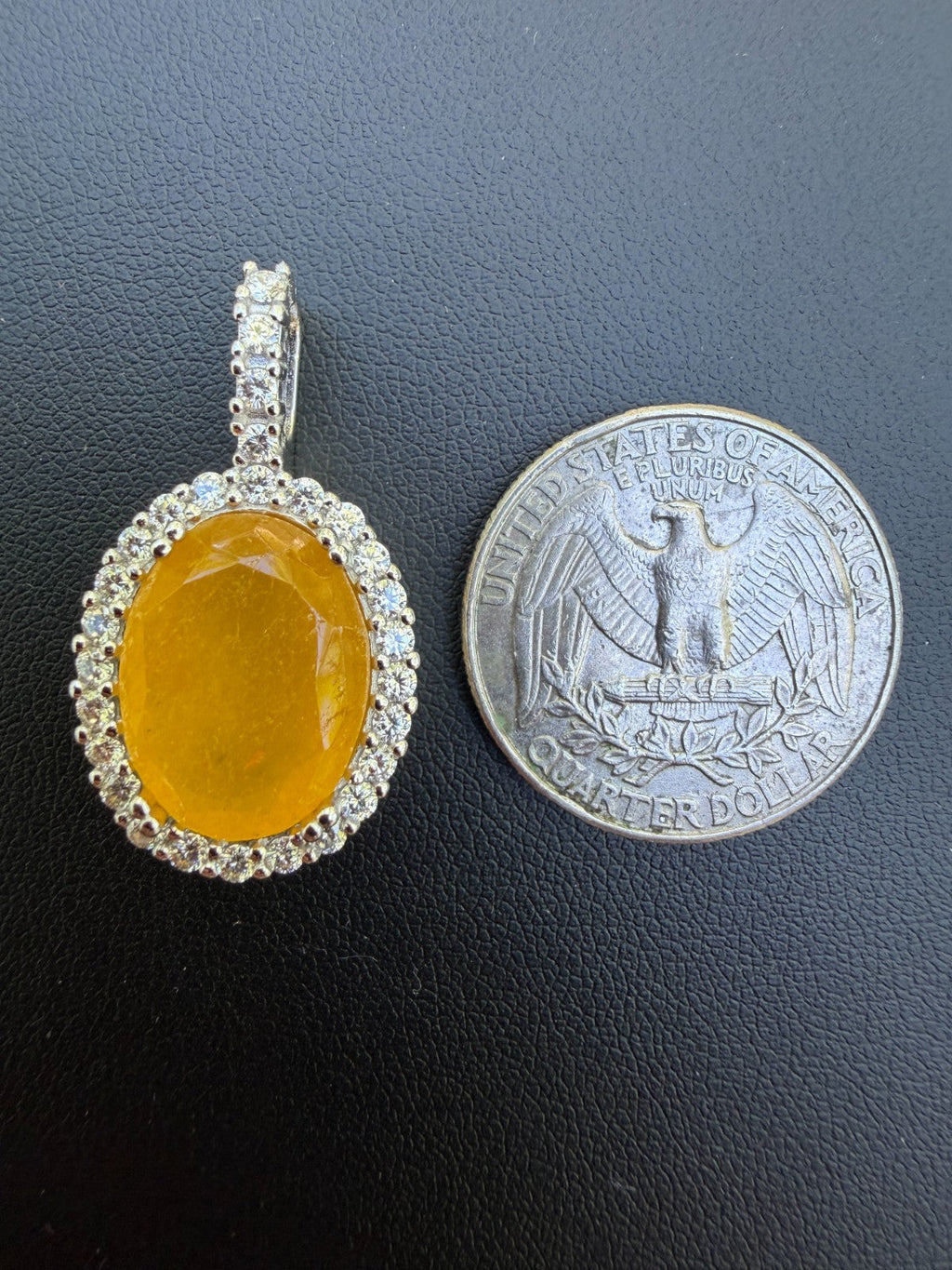 Moissanite Royalty Honey Pendant | 925 Silver