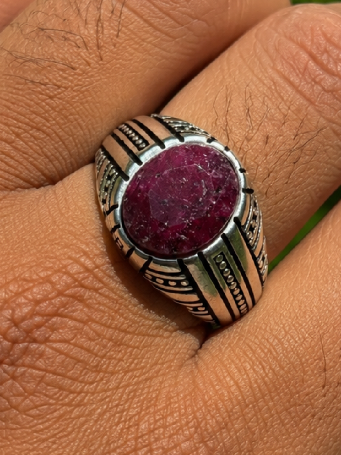 Navajo Tribe Ring | 925 Silver Oxidized