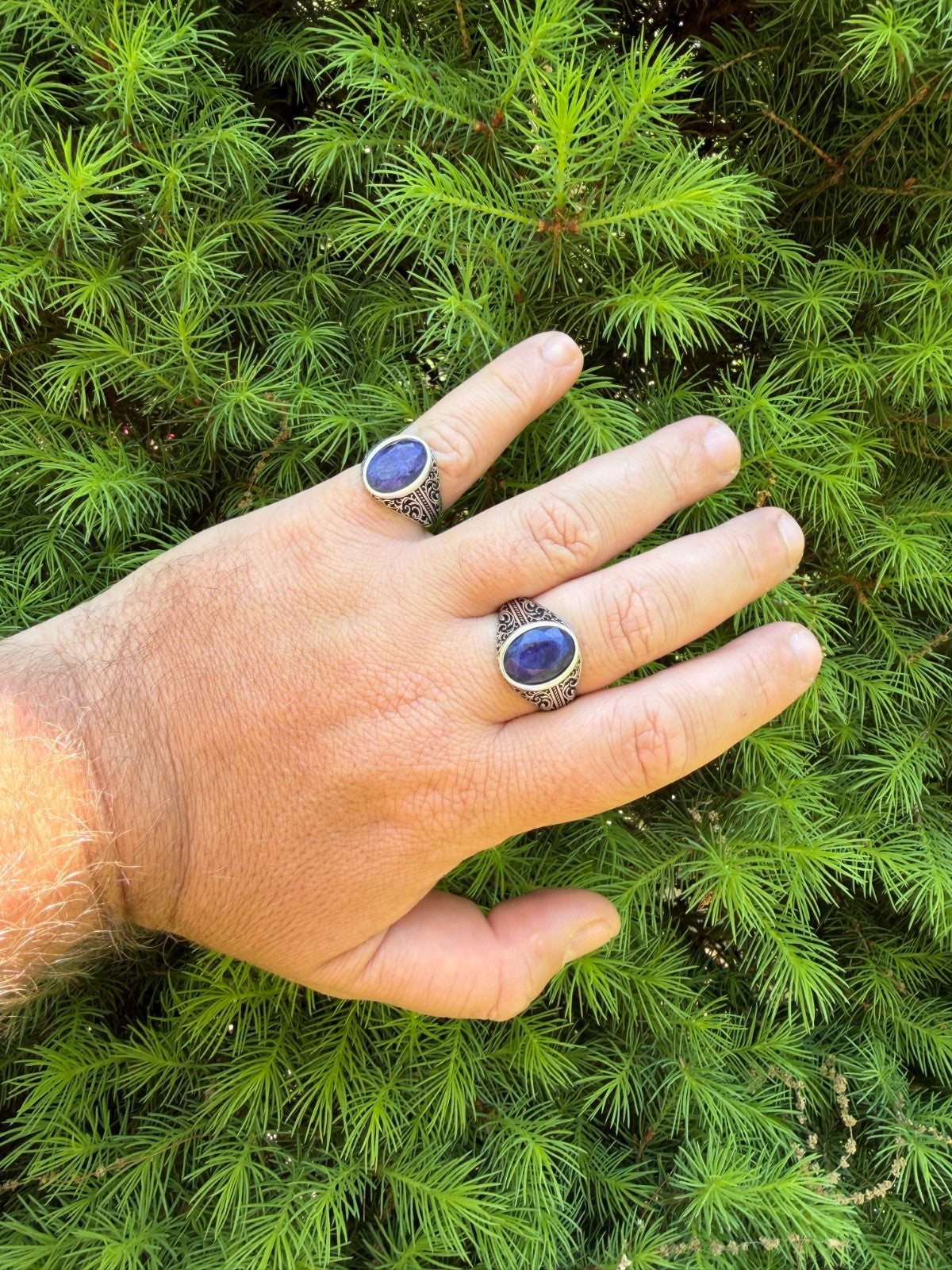 Columbian King Ring | 925 Silver Oxidized
