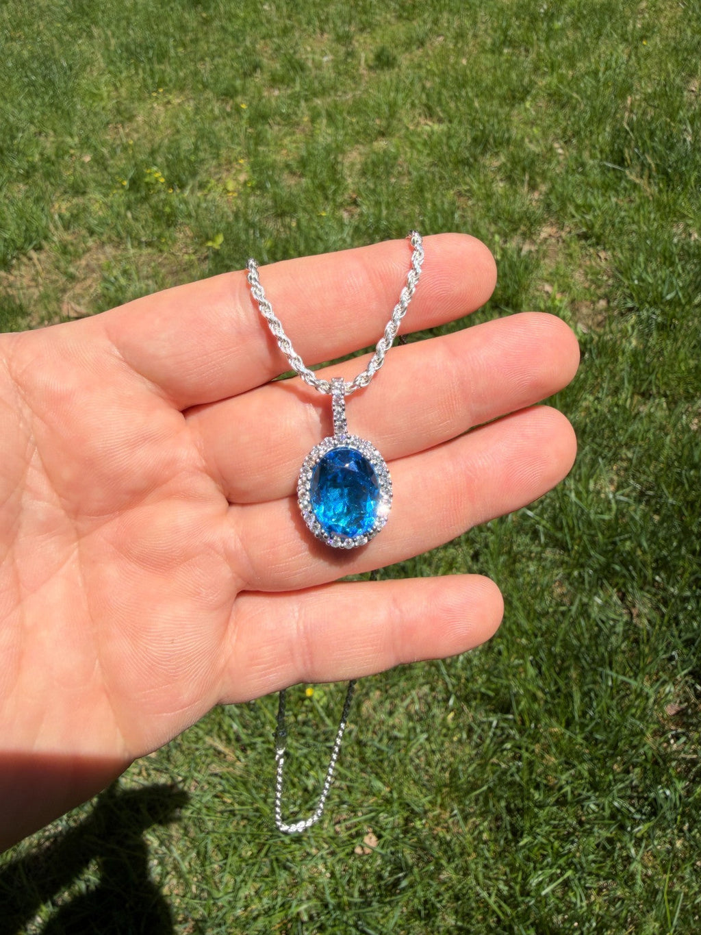 Moissanite Royalty Ocean Freeze Pendant | 925 Silver