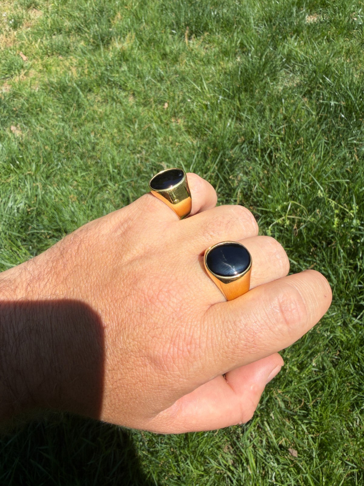 Shadow Boss Ring | 14k Gold Vermeil 925 Silver