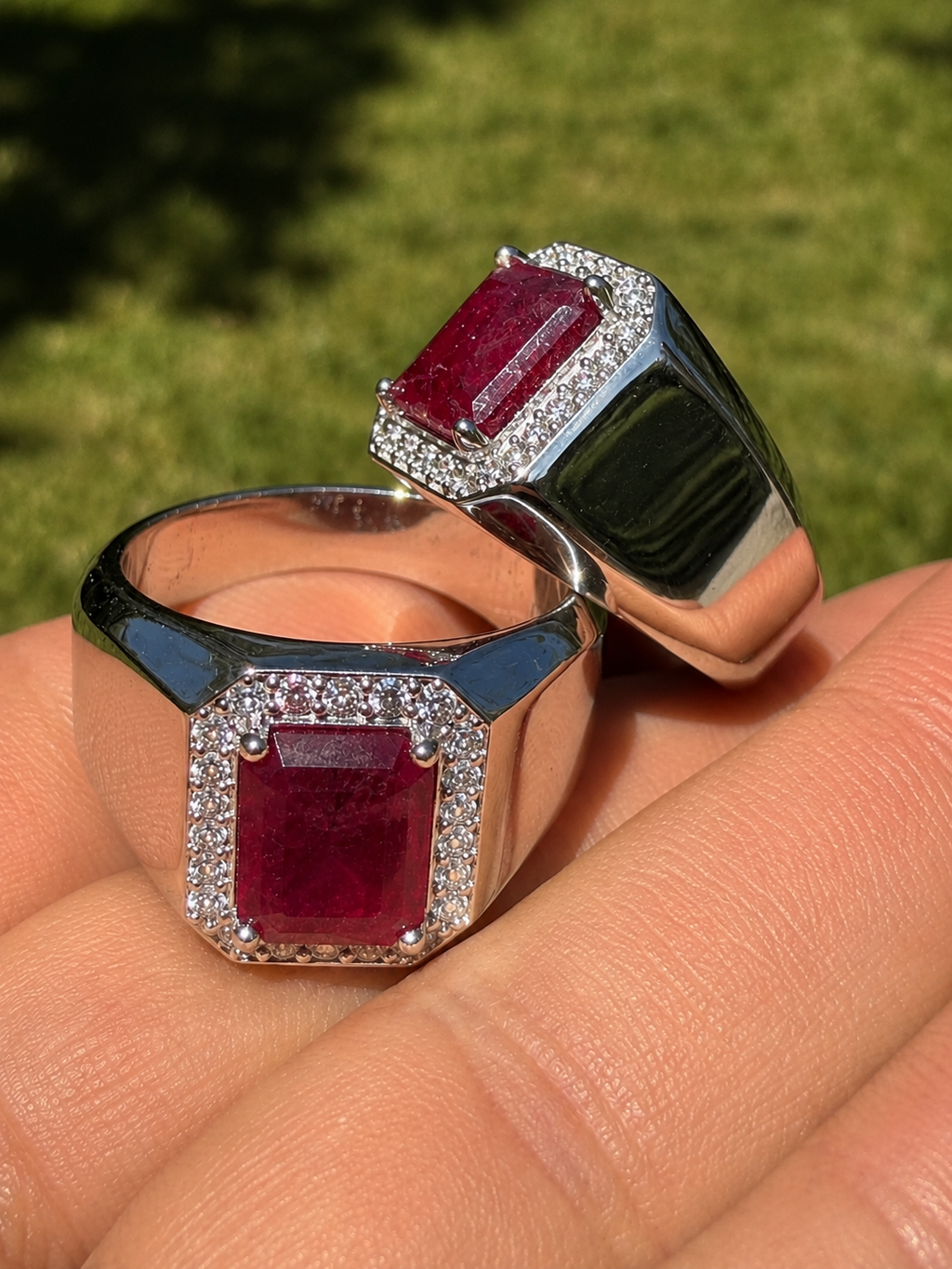 Moissanite Cardinal Crown Ring | 925 Silver