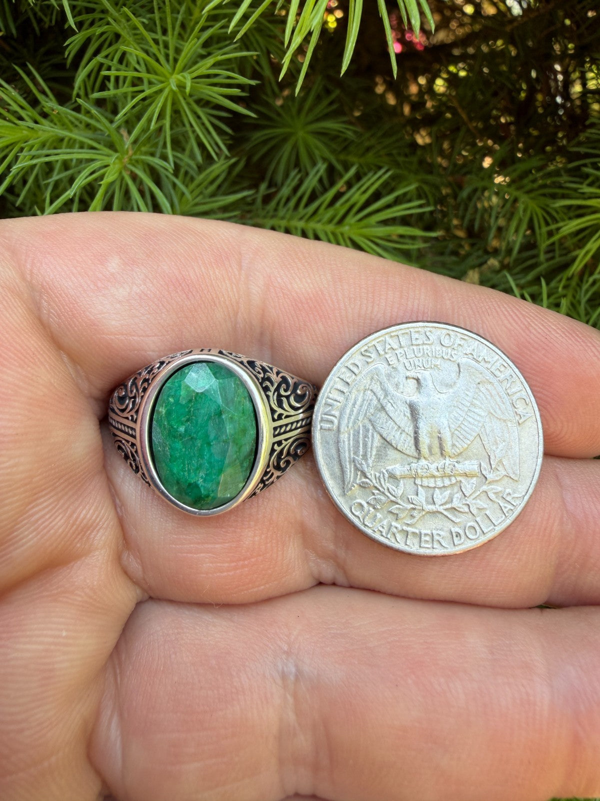 Columbian King Ring | 925 Silver Oxidized