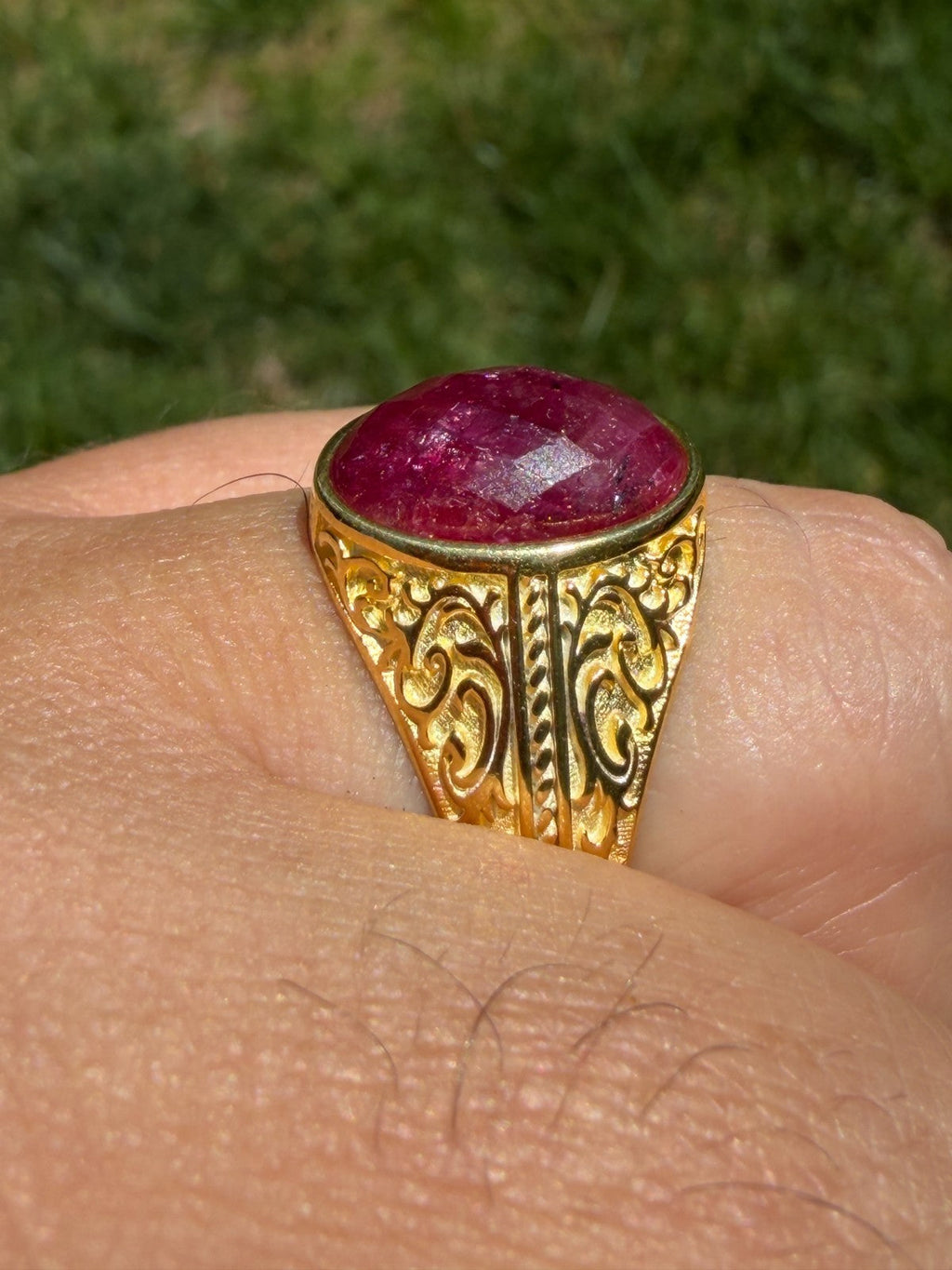 Columbian King Ring | 14k Gold Vermeil 925 Silver