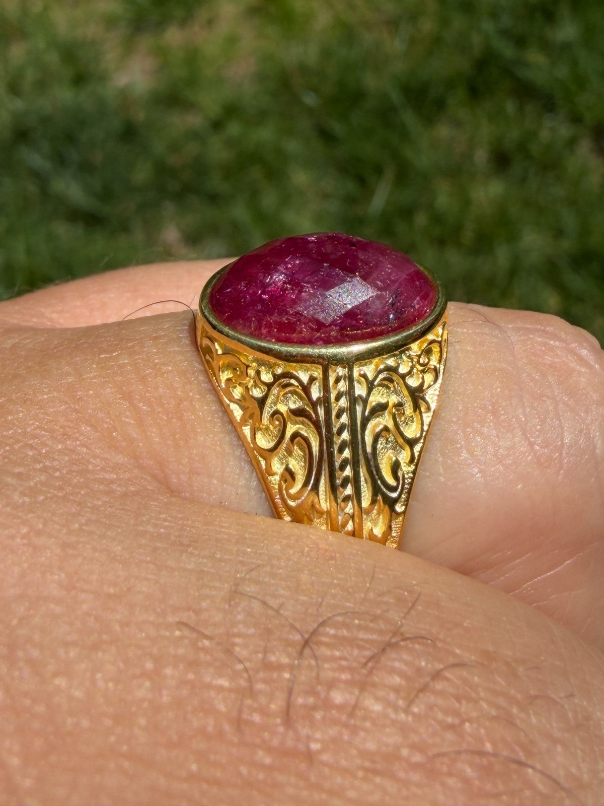 Columbian King Ring | 14k Gold Vermeil 925 Silver
