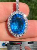 Moissanite Royalty Ocean Freeze Pendant | 925 Silver