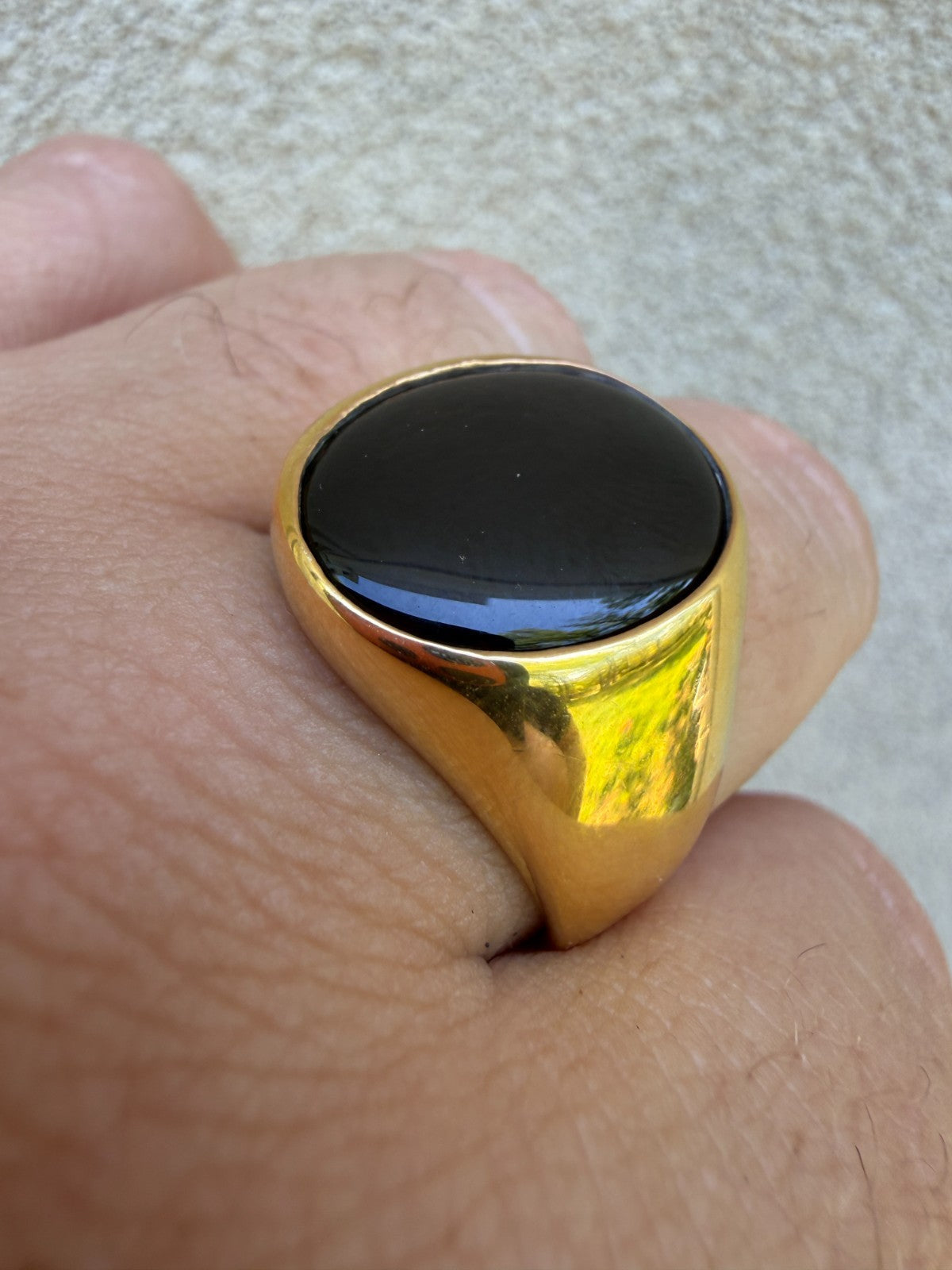 Shadow Boss Ring | 14k Gold Vermeil 925 Silver