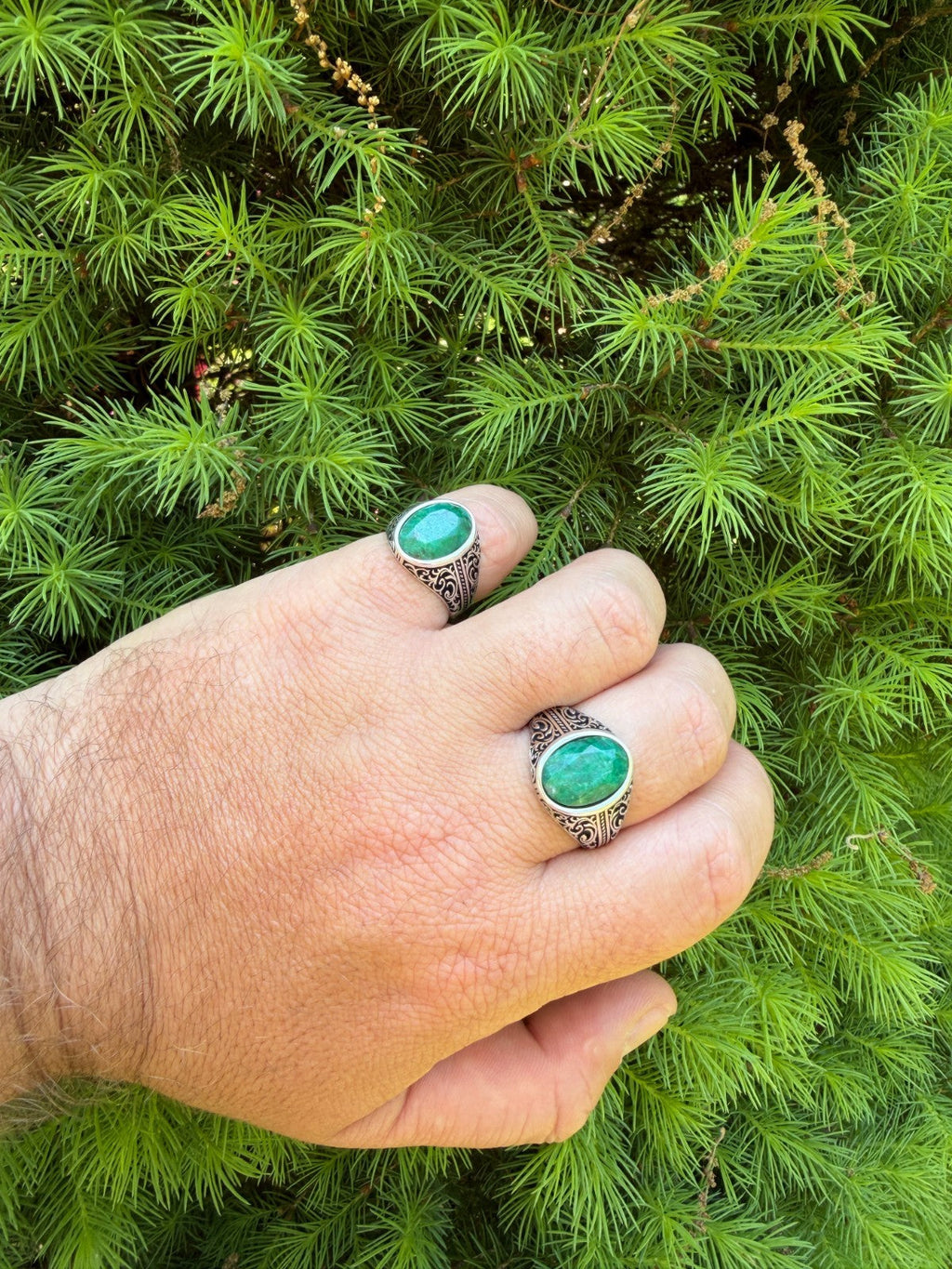 Columbian King Ring | 925 Silver Oxidized