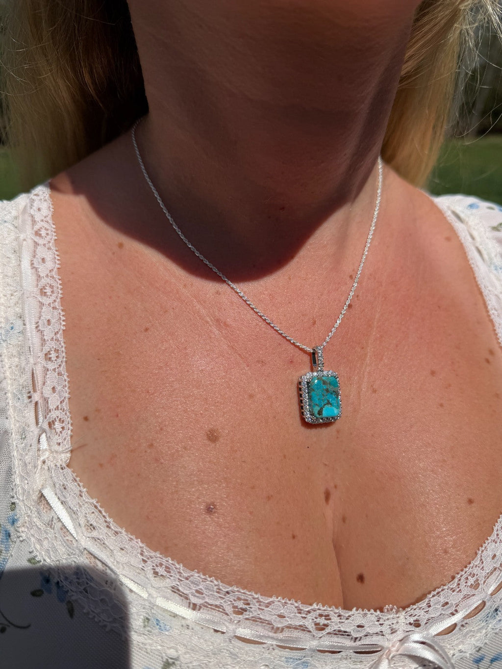 Moissanite Royalty Ocean Freeze Pendant | 925 Silver