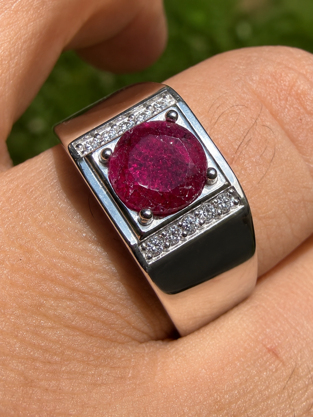 Moissanite Monarch Ring | 925 Silver