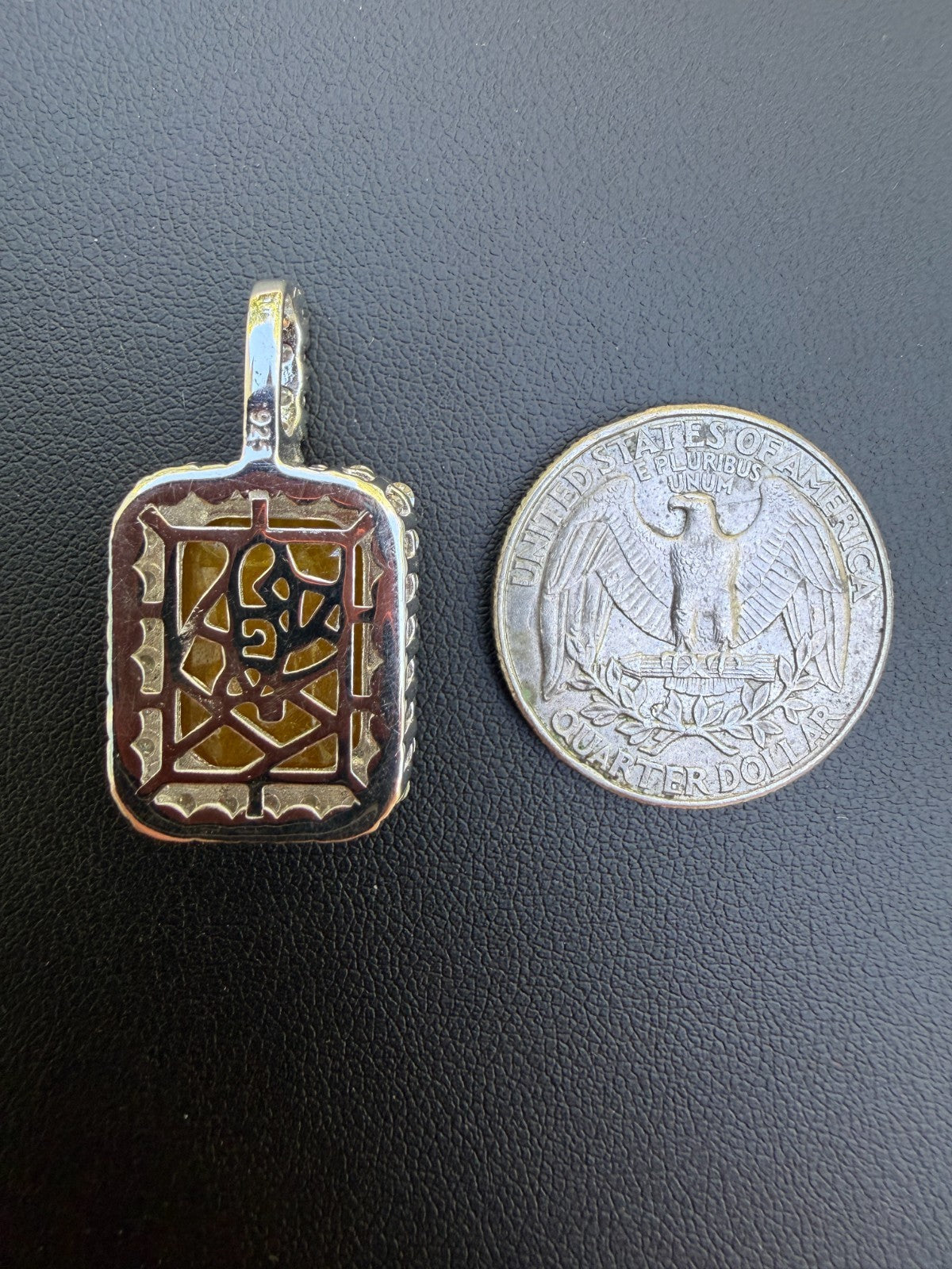 Moissanite Royalty Honey Pendant | 925 Silver
